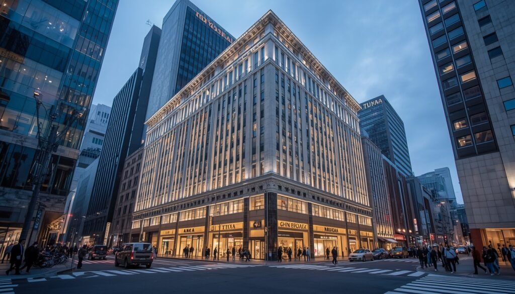 Ginza shopping district in Chuo Tokyo