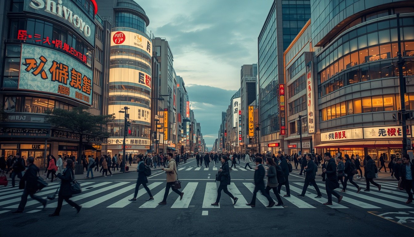 Shibuya Crossing in Tokyo Japan