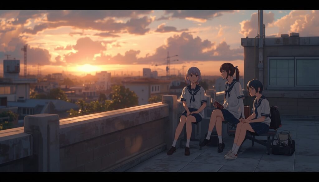 Friends talking together during everyday life