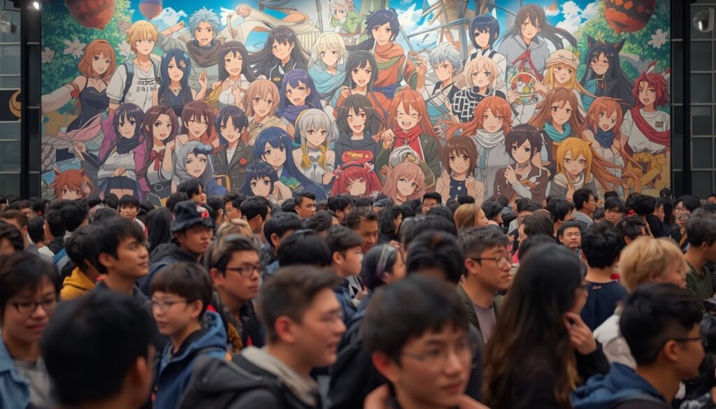 International fans enjoying Japanese animation