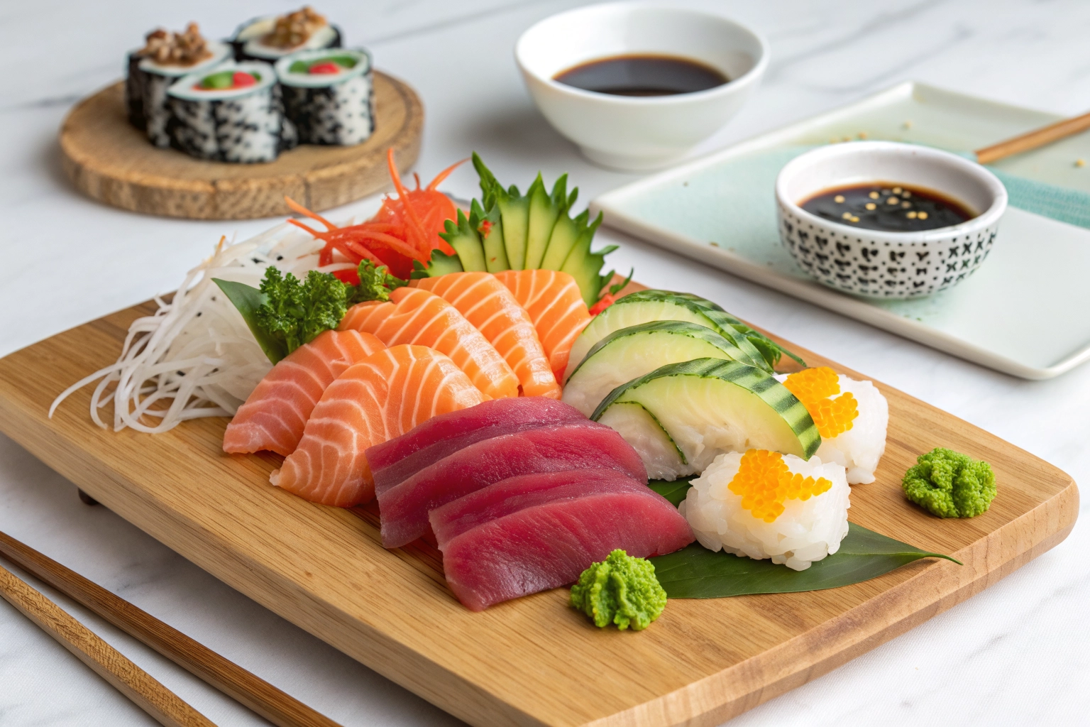 Authentic Japanese sushi platter